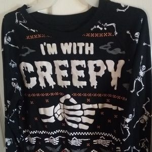 Im with creepy Halloween sweater